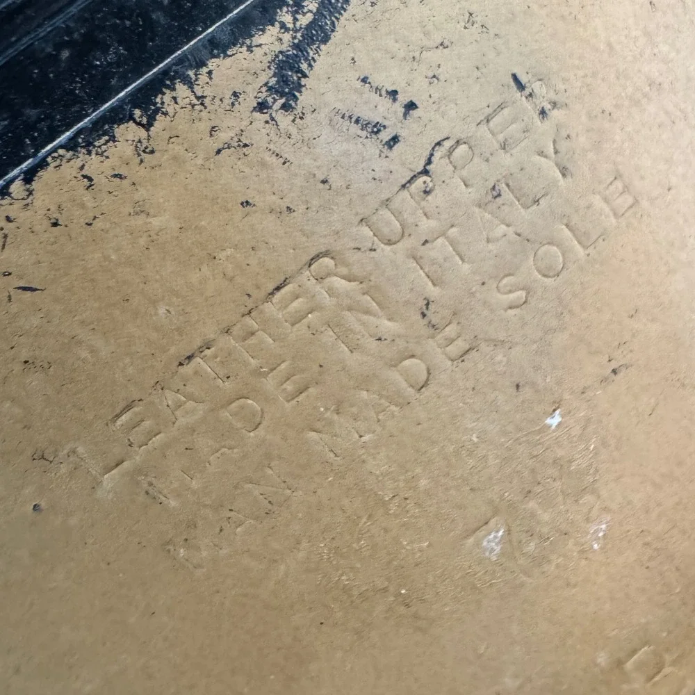 Vintage Black and Tan Heeled Boots - Picture 9 of 9